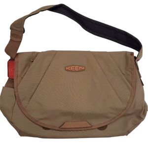 Keen Laptop Messenger Book Bag Brown Tan Orange